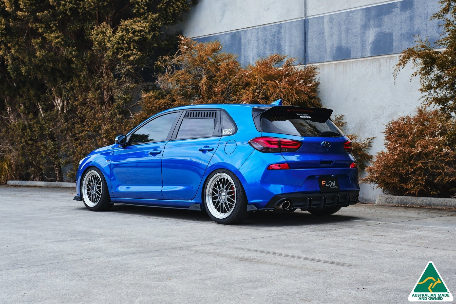 FLOW Designs  i30 SR Hatch (2017-2018) Rear Spat Winglets (Pair) - MODE Auto Concepts