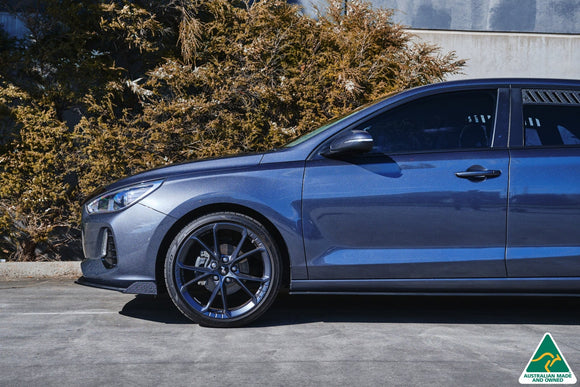 FLOW Designs  i30 Hatch PD1, PD2 2018-2020 Front Lip Splitter Winglets (Pair) - MODE Auto Concepts