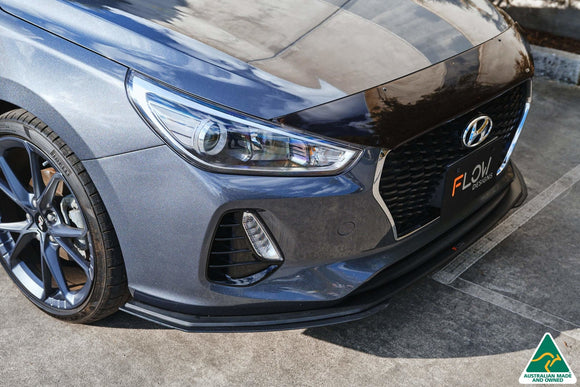 FLOW Designs  i30 Hatch PD1, PD2 2018-2020 Front Lip Splitter Extensions (Pair) - MODE Auto Concepts