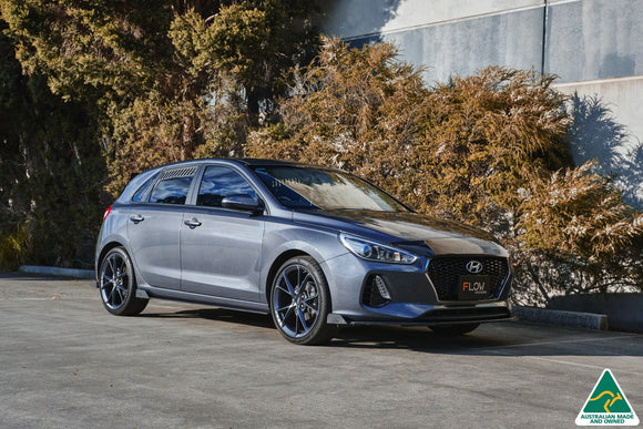 FLOW Designs  i30 Hatch PD1, PD2 2018-2020 Front Lip Splitter Extensions (Pair) - MODE Auto Concepts