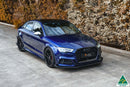 FLOW Designs  S3 8V Sedan Facelift Front Lip Splitter & Mounting Brace - MODE Auto Concepts