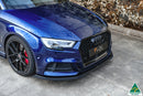 FLOW Designs  S3 8V Sedan Facelift Front Lip Splitter & Mounting Brace - MODE Auto Concepts