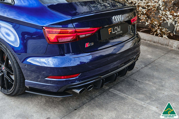 FLOW Designs  S3 8V Sedan Facelift Flow-Lock Rear Diffuser - MODE Auto Concepts
