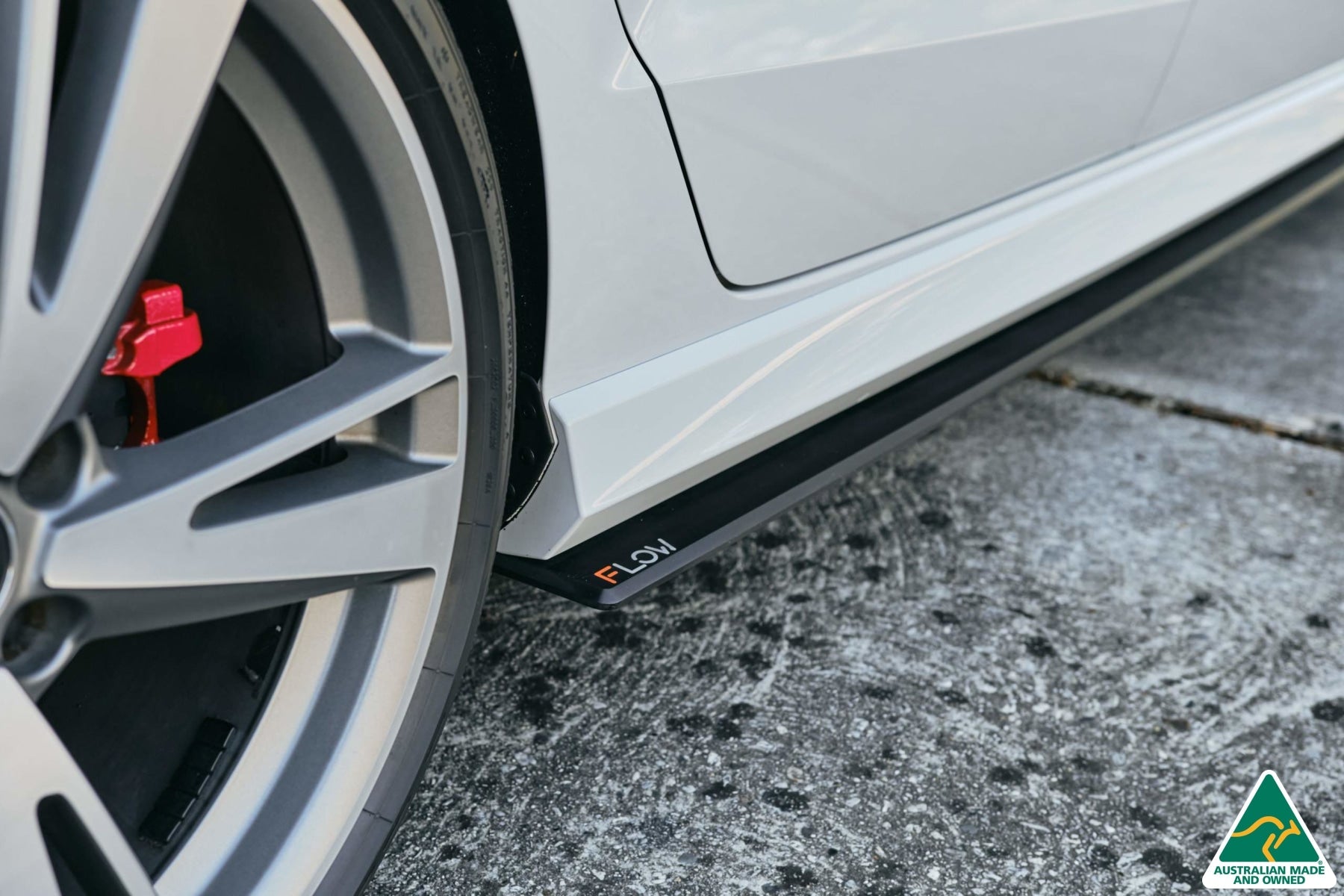 FLOW Designs  RS3 8V Sedan Facelift Side Skirt Splitters (Pair) - MODE Auto Concepts