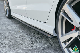 FLOW Designs  RS3 8V Sedan Facelift Side Skirt Splitters (Pair) - MODE Auto Concepts