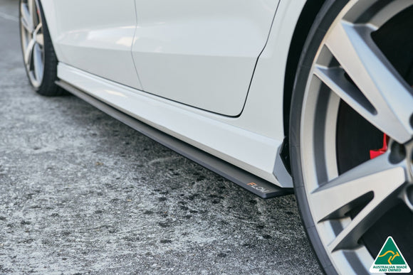 FLOW Designs  RS3 8V Sedan Facelift Side Skirt Splitters (Pair) - MODE Auto Concepts