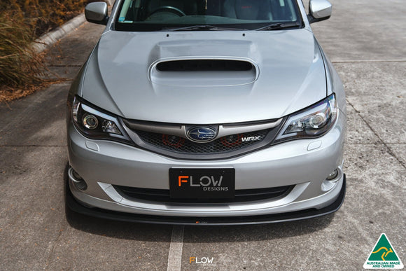 FLOW Designs  Impreza WRX/RS G3 Sedan PFL Front Lip Splitter & Mounting Brace - MODE Auto Concepts