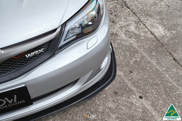 FLOW Designs  Impreza WRX/RS G3 Sedan PFL Front Lip Splitter Extensions (Pair) - MODE Auto Concepts