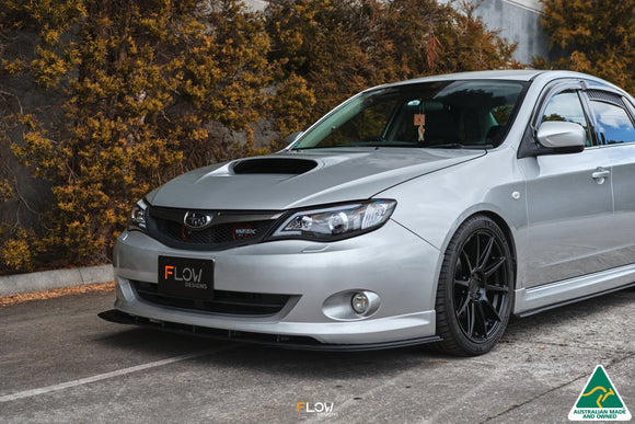 FLOW Designs  Impreza WRX/RS G3 Sedan PFL Front Lip Splitter Extensions (Pair) - MODE Auto Concepts