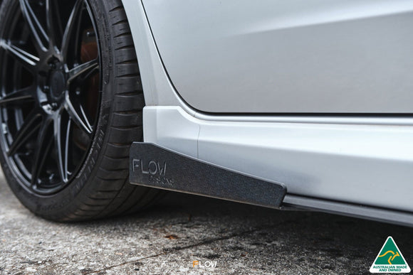 FLOW Designs  Impreza WRX/RS G3 Sedan PFL Side Skirt Splitters (Pair) - MODE Auto Concepts