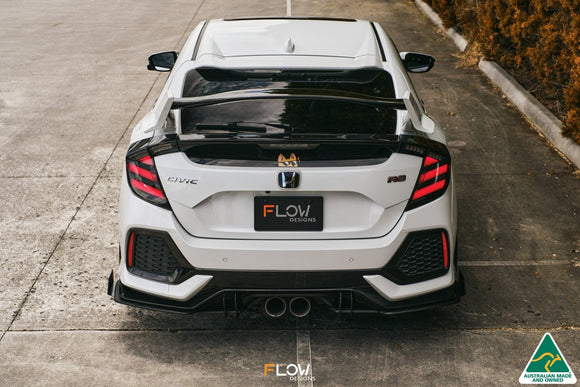 FLOW Designs  FK4/FK7 Civic RS Hatch PFL Flow-Lock Rear Diffuser - MODE Auto Concepts