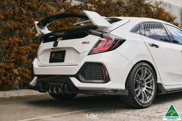 FLOW Designs  FK4/FK7 Civic RS Hatch PFL Rear Spat Winglets (Pair) - MODE Auto Concepts