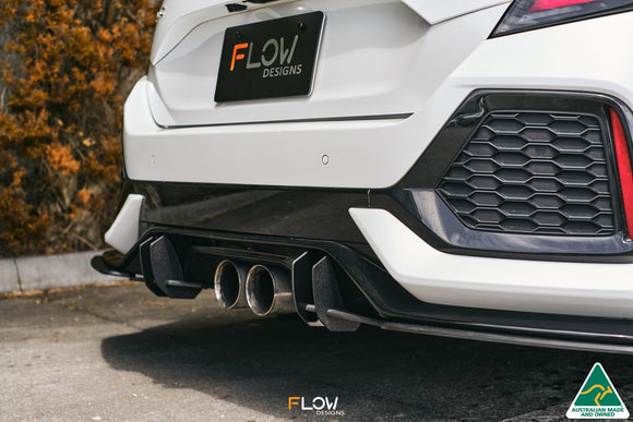 FLOW Designs  FK4/FK7 Civic RS Hatch PFL Flow-Lock Rear Diffuser - MODE Auto Concepts