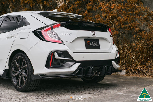 FLOW Designs  FK4/FK7 Civic RS Hatch FL Rear Spat Winglets (Pair) - MODE Auto Concepts