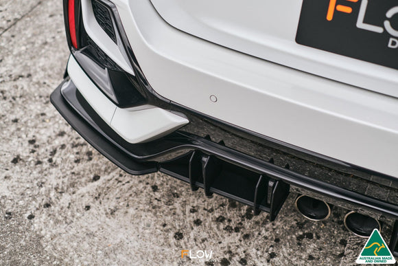 FLOW Designs  FK4/FK7 Civic RS Hatch FL Flow-Lock Rear Diffuser - MODE Auto Concepts