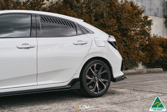 FLOW Designs  FK4/FK7 Civic RS Hatch FL Side Skirt Splitter Winglets (Pair) - MODE Auto Concepts