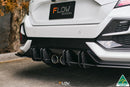 FLOW Designs  FK4/FK7 Civic RS Hatch FL Flow-Lock Rear Diffuser - MODE Auto Concepts