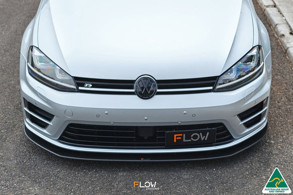 FLOW Designs  MK7 Golf R (USDM) Chassis Mounted Front Lip Splitter V3 - MODE Auto Concepts