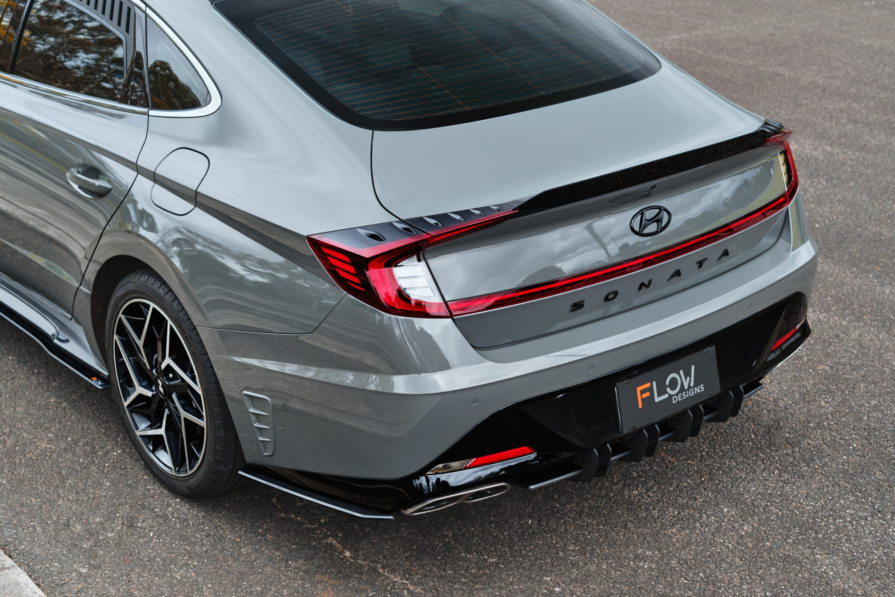 FLOW Designs  DN8 Sonata N Line 2020+ Flow-Lock Rear Diffuser - MODE Auto Concepts