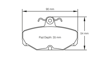 Pagid Brake Pad Set E1163 RS42 - 0