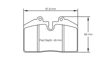 Pagid Brake Pad Set E1203 RSL29 - 0