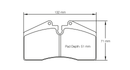 Pagid Brake Pad Set E1204 RSL29-2