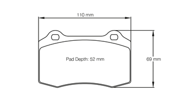 Pagid Brake Pad Set E1408 RST3 - 0