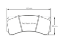 Pagid Brake Pad Set E1539 RST1-2