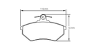Pagid Brake Pad Set E1744 RSH42-2