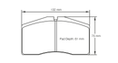 Pagid Brake Pad Set E1842 RSL1-2