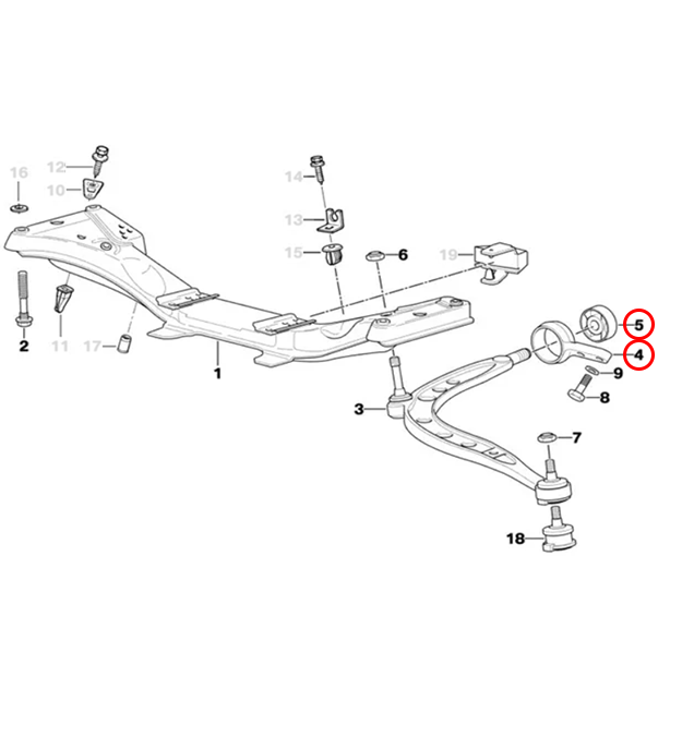 E30/E36 Caster Adjustable Front Control Arm Mount