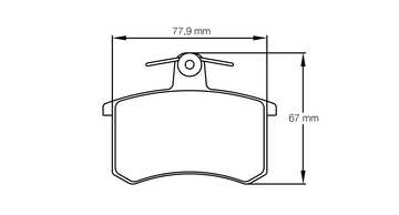 Pagid Brake Pad Set E3242 RSH42 - 0