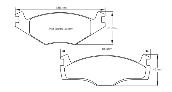 Pagid Brake Pad Set E4011 RSL19