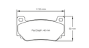 Pagid Brake Pad Set E4349 RS14-2
