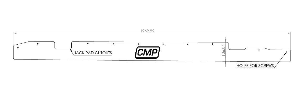 E46 Side Skirt Extensions CAD File