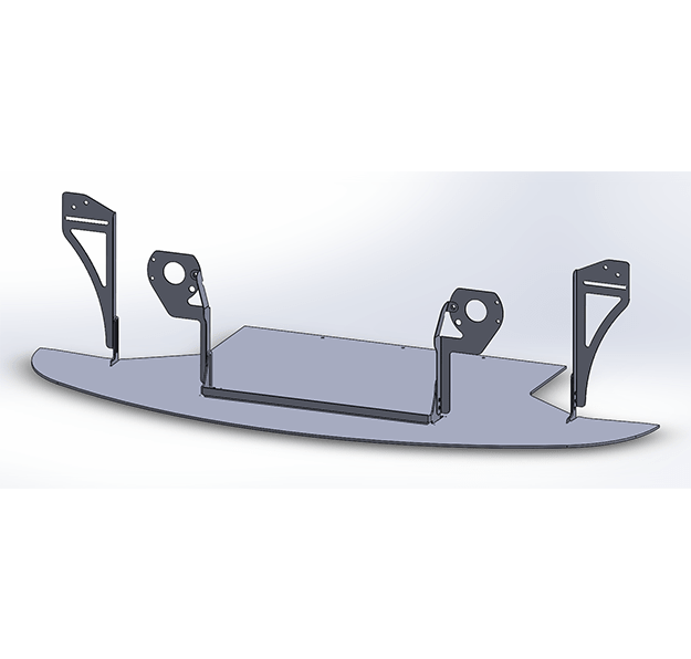 E46 Non-M Front Splitter Chassis Mounts