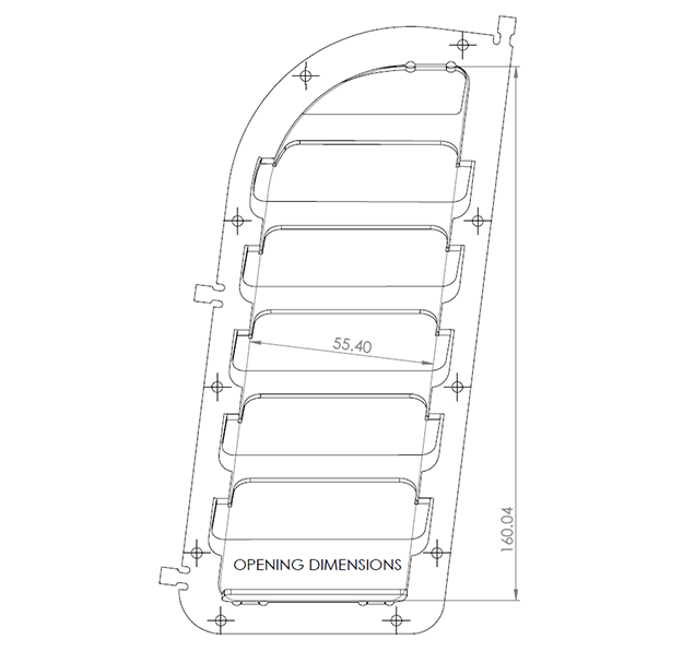 E46 Hood Vents - Small
