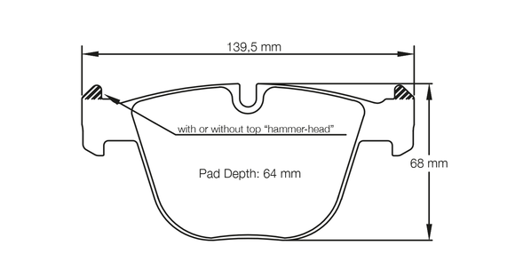 Pagid Brake Pad Set E8021 RSL19