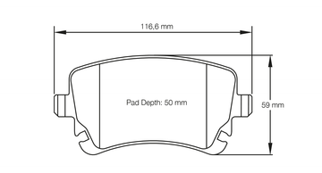 Pagid Brake Pad Set E8039 RSL19 - 0