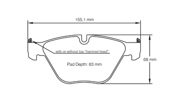 Pagid Brake Pad Set E8053 RSL19 - 0