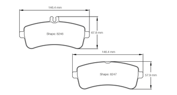 Pagid Brake Pad Set E8246 RSL29 - 0