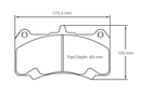 Pagid Brake Pad Set E8258 RSL1-2