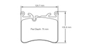 Pagid Brake Pad Set E8270 RSC1-2