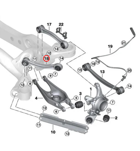 CMP 8693816983746 image 3 of 4: Rear Upper Guide Arms - E8X/E9X/F2X/F3X