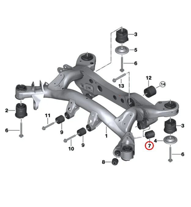 E8X/E9X/F8X Monoball Rear Lower Camber Arm Bush