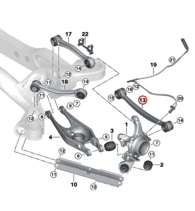 E8X E9X Non-M Adjustable Toe Arms