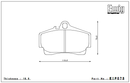 Endless Brake Pad Set EIP073 MX72-2