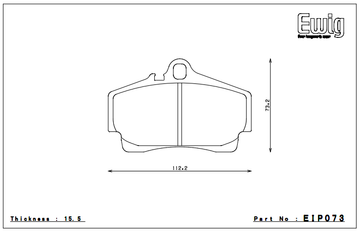 Endless Brake Pad Set EIP073 MX72 - 0