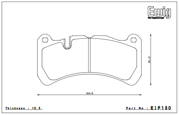 Endless Brake Pad Set EIP130 MX72