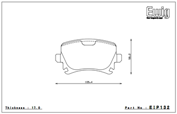 Endless Brake Pad Set EIP132 MP - 0